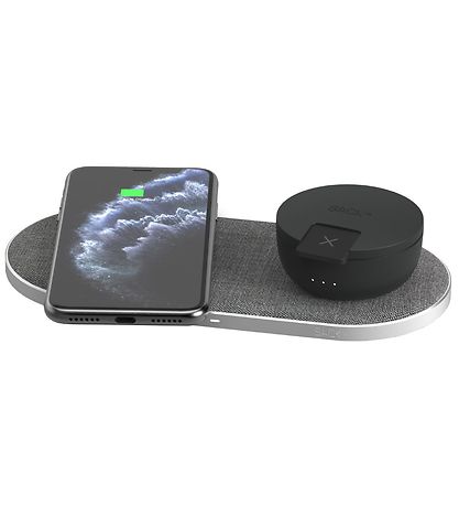 SACKit Oplader - CHARGEit Dual Dock - Wireless - Grå SACKit Oplader - CHARGEit Dual Dock - Wireless - Grå
