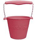 Seau Scrunch - Silicone - 13 cm - Cherry Red