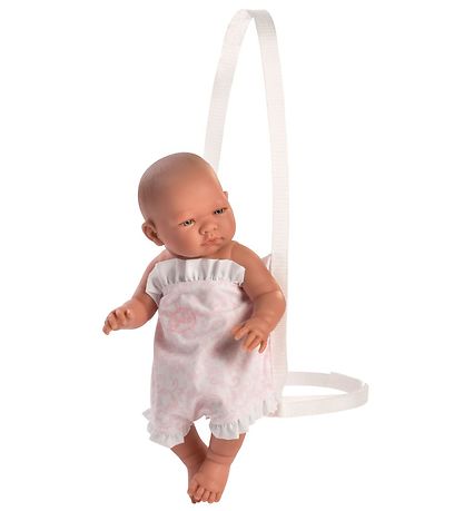 Asi Dukketilbehør - Bæresele - 36-46 cm - Hvid/Rosa