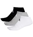 adidas Performance Ankelstrømper - 3-pak - Gråmeleret/Sort/Hvid adidas Performance Ankelstrømper - 3-pak - Gråmeleret/Sort/Hvid