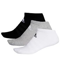 adidas Performance Ankelstrømper - 3-pak - Gråmeleret/Sort/Hvid adidas Performance Ankelstrømper - 3-pak - Gråmeleret/Sort/Hvid
