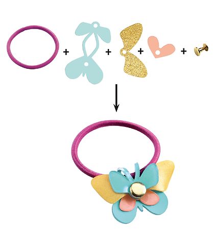 Accessoire de Coiffure-Set Djeco - DIY - Décorations pour cheveu Accessoire de Coiffure-Set Djeco - DIY - Décorations pour cheveu