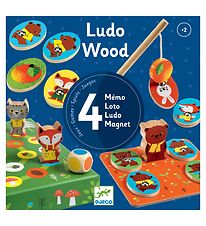 Djeco Spil - 4-i-1 - Ludo Wood Djeco Spil - 4-i-1 - Ludo Wood