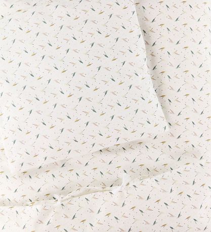 Nørgaard Madsens Sengetøj - Baby - Hvid m. Blade Nørgaard Madsens Sengetøj - Baby - Hvid m. Blade