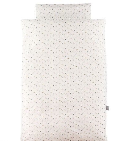 Nørgaard Madsens Sengetøj - Baby - Hvid m. Blade Nørgaard Madsens Sengetøj - Baby - Hvid m. Blade
