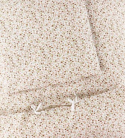 Nørgaard Madsens Sengetøj - Junior - Rød/Brun m. Blomster