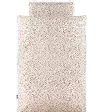 Nørgaard Madsens Sengetøj - Baby - Rød/Brun m. Blomster Nørgaard Madsens Sengetøj - Baby - Rød/Brun m. Blomster
