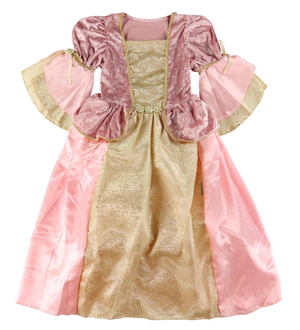 Den Goda Fen Kostüm - Prinzessin - Rosa/Gold - Den Goda Fen - 9-10 Jahre (134-140) - Kostüme