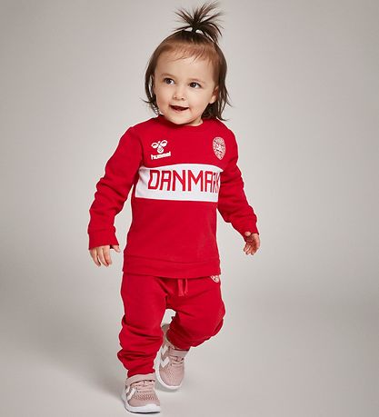 Hummel Sweatsæt - DBU - hmlGejst - Rød m. Logo