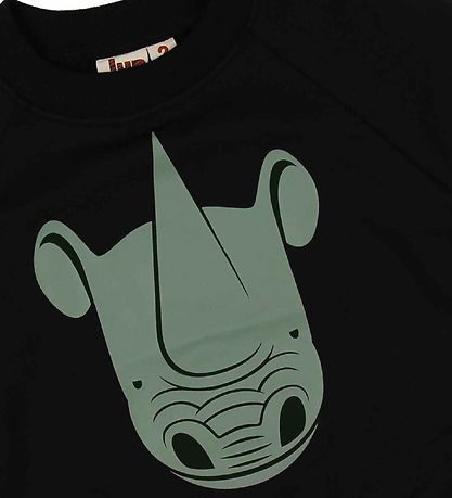 DYR Sweatshirt - Bellow - Sort m. Næsehorn