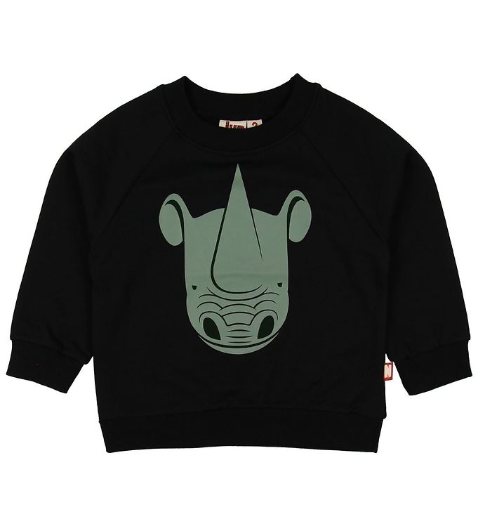 DYR Sweatshirt - Bellow - Sort m. Næsehorn