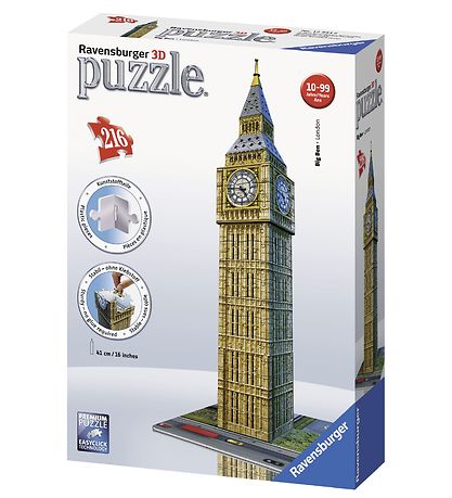 Ravensburger Puslespil - 216 Brikker - 3D - Big Ben