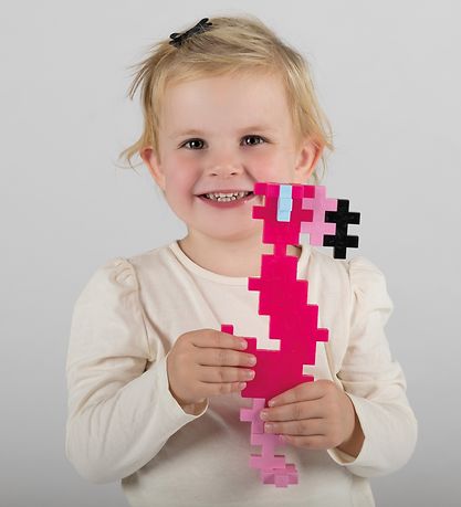 Plus-Plus Big - 15 stk. - Flamingo Plus-Plus Big - 15 stk. - Flamingo