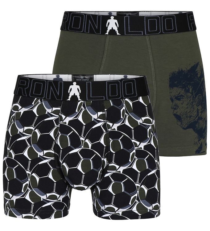 CR7 Boxershorts - 2-pak - Sort/Armygrøn