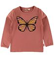 DYR Bluse - Roar - Vintage Rose m. Sommerfugl