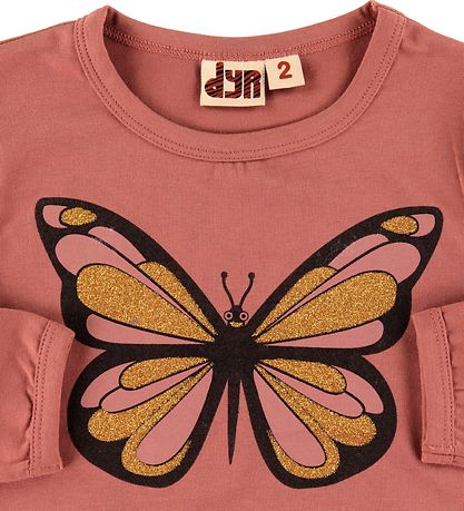 DYR Bluse - Roar - Vintage Rose m. Sommerfugl
