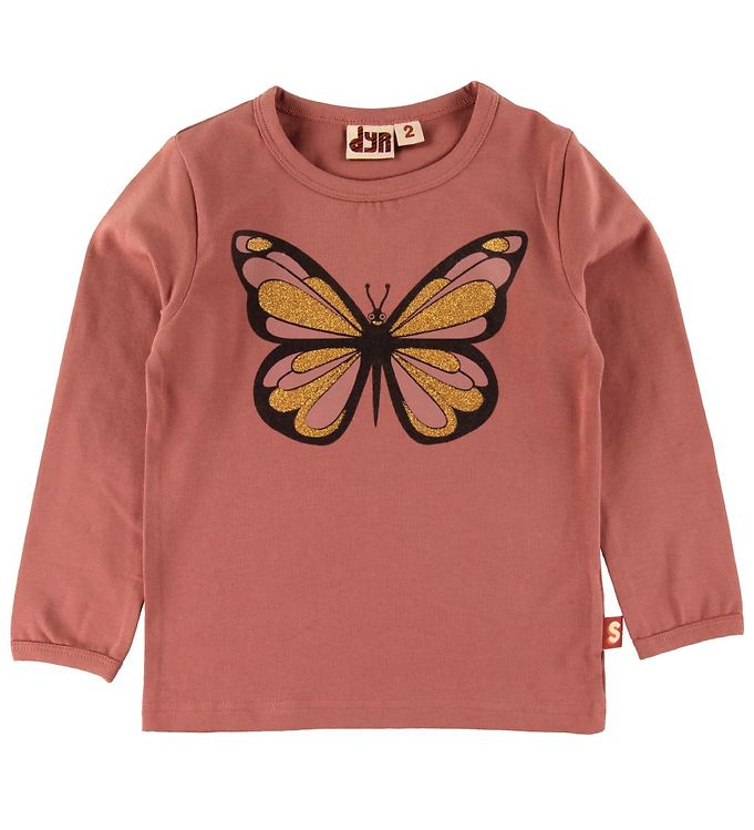 DYR Bluse - Roar - Vintage Rose m. Sommerfugl