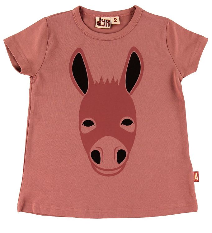 DYR T-shirt - Wildlife - Gammelrosa m. Æsel