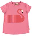 DYR T-shirt - Wildlife - Old Rose m. Flamingo