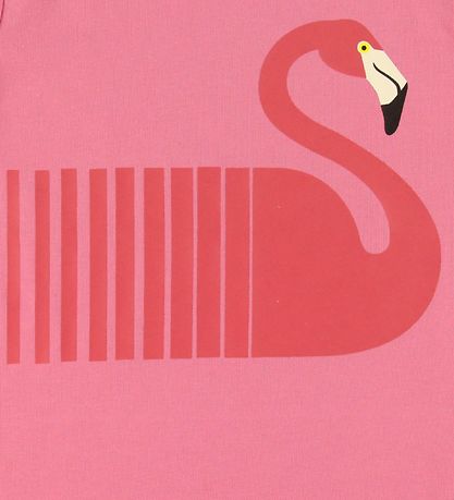 DYR T-shirt - Wildlife - Old Rose m. Flamingo
