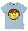 DYR T-shirt - Growl - Glacier m. Pindsvinfisk