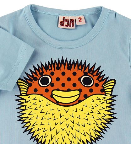 DYR T-shirt - Growl - Glacier m. Pindsvinfisk