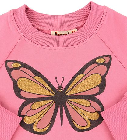 DYR-Cph Sweatshirt - DYRBellow - Old Rose m. Sommerfugl DYR-Cph Sweatshirt - DYRBellow - Old Rose m. Sommerfugl