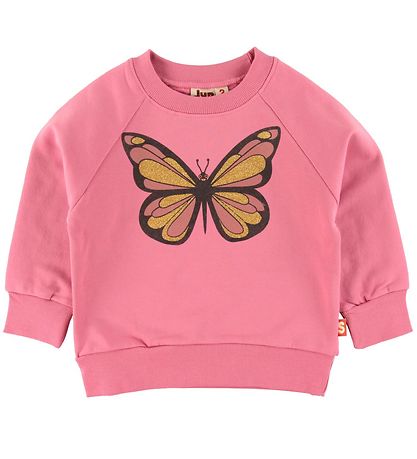 DYR-Cph Sweatshirt - DYRBellow - Old Rose m. Sommerfugl DYR-Cph Sweatshirt - DYRBellow - Old Rose m. Sommerfugl
