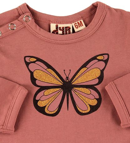 DYR Body l/æ - Quack - Vintage Rose m. Sommerfugl