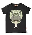 DYR T-shirt - Growl - Sort m. Komodovaran