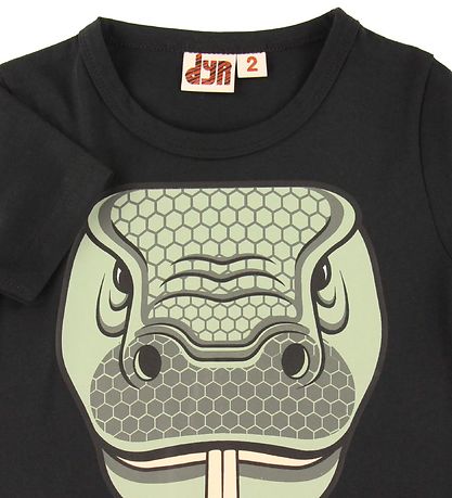 DYR T-shirt - Growl - Sort m. Komodovaran
