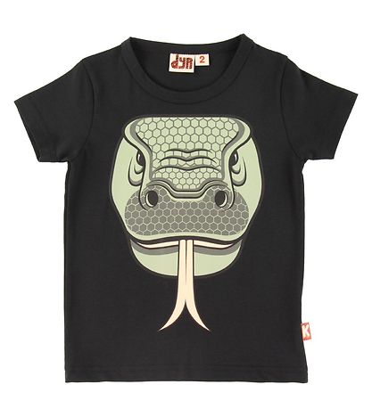 DYR T-shirt - Growl - Sort m. Komodovaran