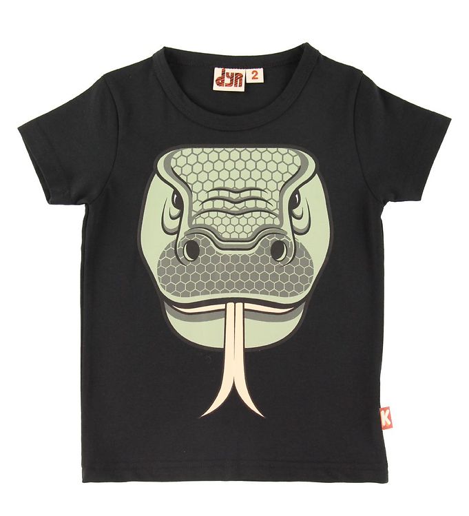 DYR T-shirt - Growl - Sort m. Komodovaran