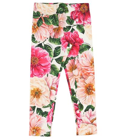 Dolce & Gabbana Leggings - Rosa Blomster Dolce & Gabbana Leggings - Rosa Blomster