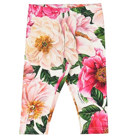 Dolce & Gabbana Leggings - Rosa Blomster Dolce & Gabbana Leggings - Rosa Blomster