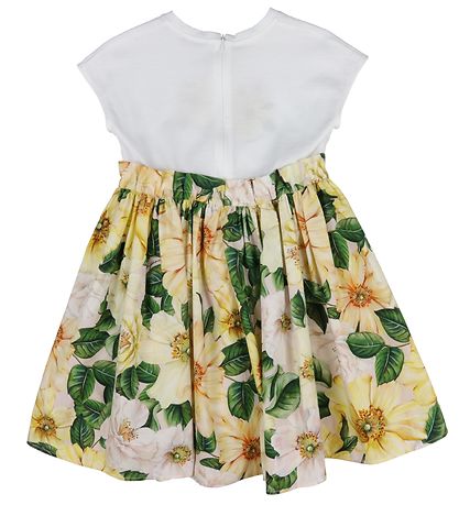Dolce & Gabbana Kjole - Gul m. Blomster Dolce & Gabbana Kjole - Gul m. Blomster