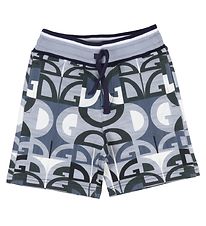 Dolce & Gabbana Sweatshorts - Grå/Blå m. Logoer Dolce & Gabbana Sweatshorts - Grå/Blå m. Logoer