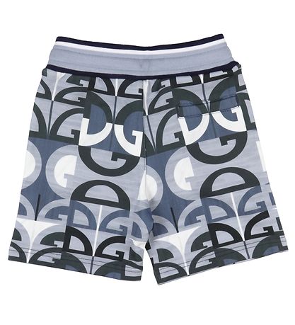 Dolce & Gabbana Sweatshorts - Grå/Blå m. Logoer Dolce & Gabbana Sweatshorts - Grå/Blå m. Logoer