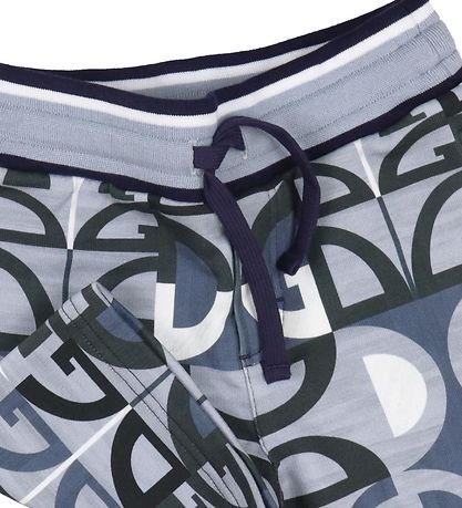 Dolce & Gabbana Sweatshorts - Grå/Blå m. Logoer Dolce & Gabbana Sweatshorts - Grå/Blå m. Logoer