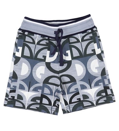 Dolce & Gabbana Sweatshorts - Grå/Blå m. Logoer Dolce & Gabbana Sweatshorts - Grå/Blå m. Logoer