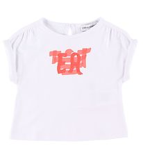 Emporio Armani T-Shirt - Wit m. Roze Emporio Armani T-Shirt - Wit m. Roze