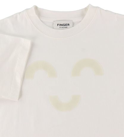 Finger In The Nose T-shirt - King - Off White Macaroni m. Ansigt