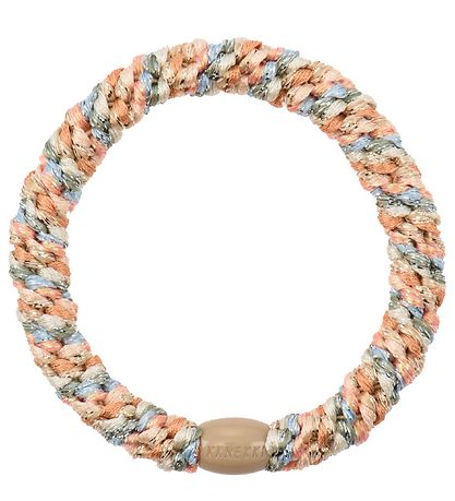 Kknekki Hårelastik - Multifarvet Pastel Glimmer