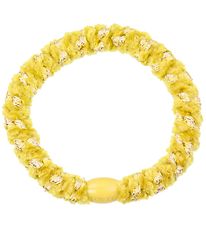 Kknekki Hair Tie - Yellow Velvet w. Glitter Kknekki Hair Tie - Yellow Velvet w. Glitter