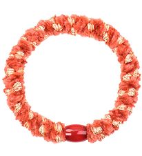 Kknekki Hair Tie - Peach Velvet w. Glitter Kknekki Hair Tie - Peach Velvet w. Glitter