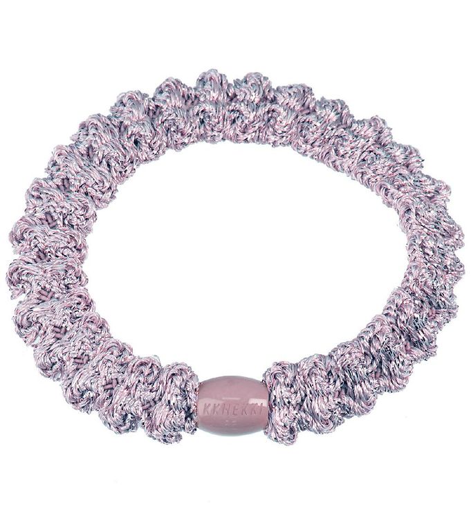Kknekki Hårelastik - Lavendel Glimmer m. Lace