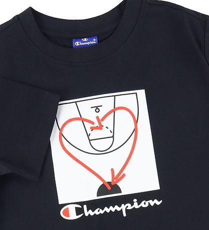 Champion Fashion T-Shirt - Schwarz m. Print