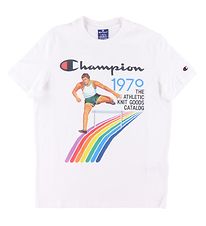 Champion Fashion T-shirt - Hvid m. Print Champion Fashion T-shirt - Hvid m. Print