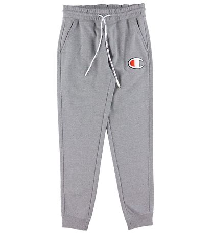 Pantalon de Jogging Champion Fashion - Gris Chiné av. Logo Pantalon de Jogging Champion Fashion - Gris Chiné av. Logo