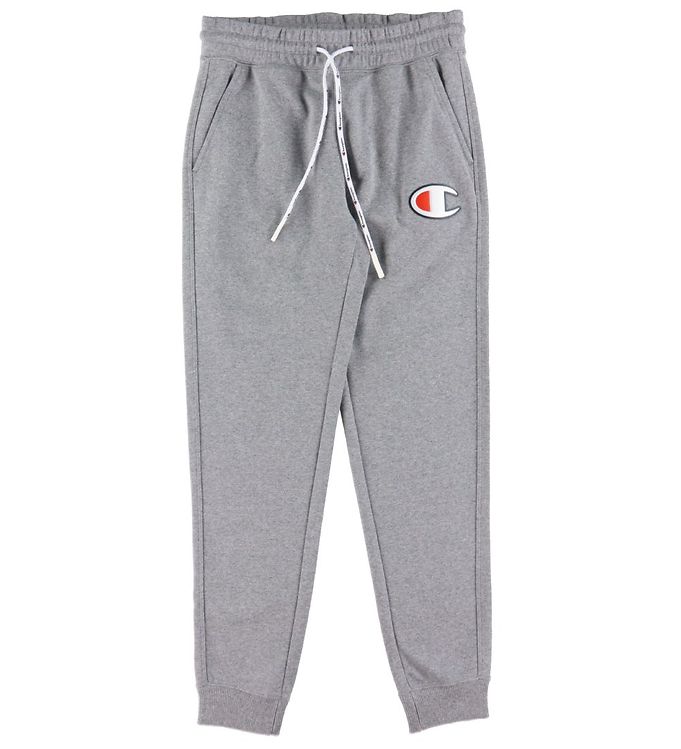 Champion Fashion Sweatpants - Gråmeleret m. Logo